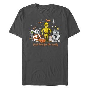 Mens Star Wars Halloween Here For Treat Friends Tshirt